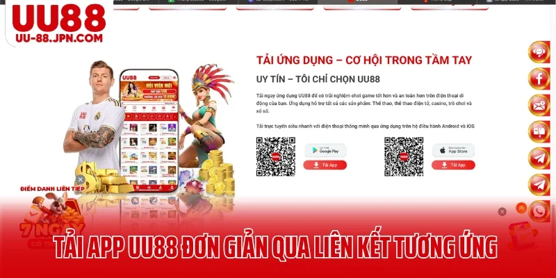 Tải app UU88 đơn giản qua liên kết tương ứng Tải app UU88 đơn giản qua liên kết tương ứng